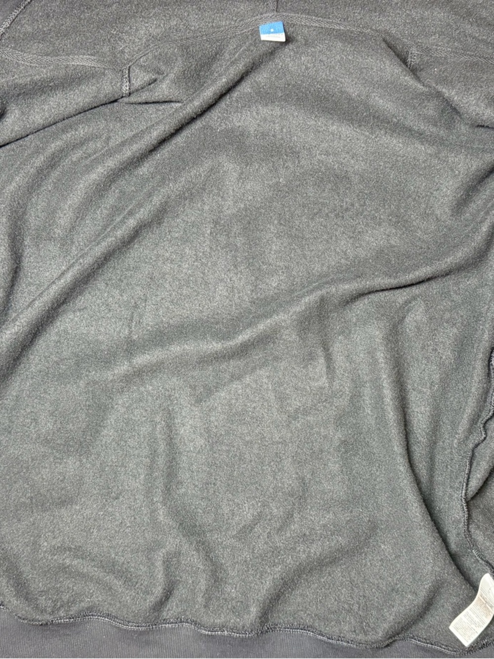Old Navy Black Heavyweight Oversized Full‑Zip Fleece Hoodie Men’s Size S - Picture 5 of 9